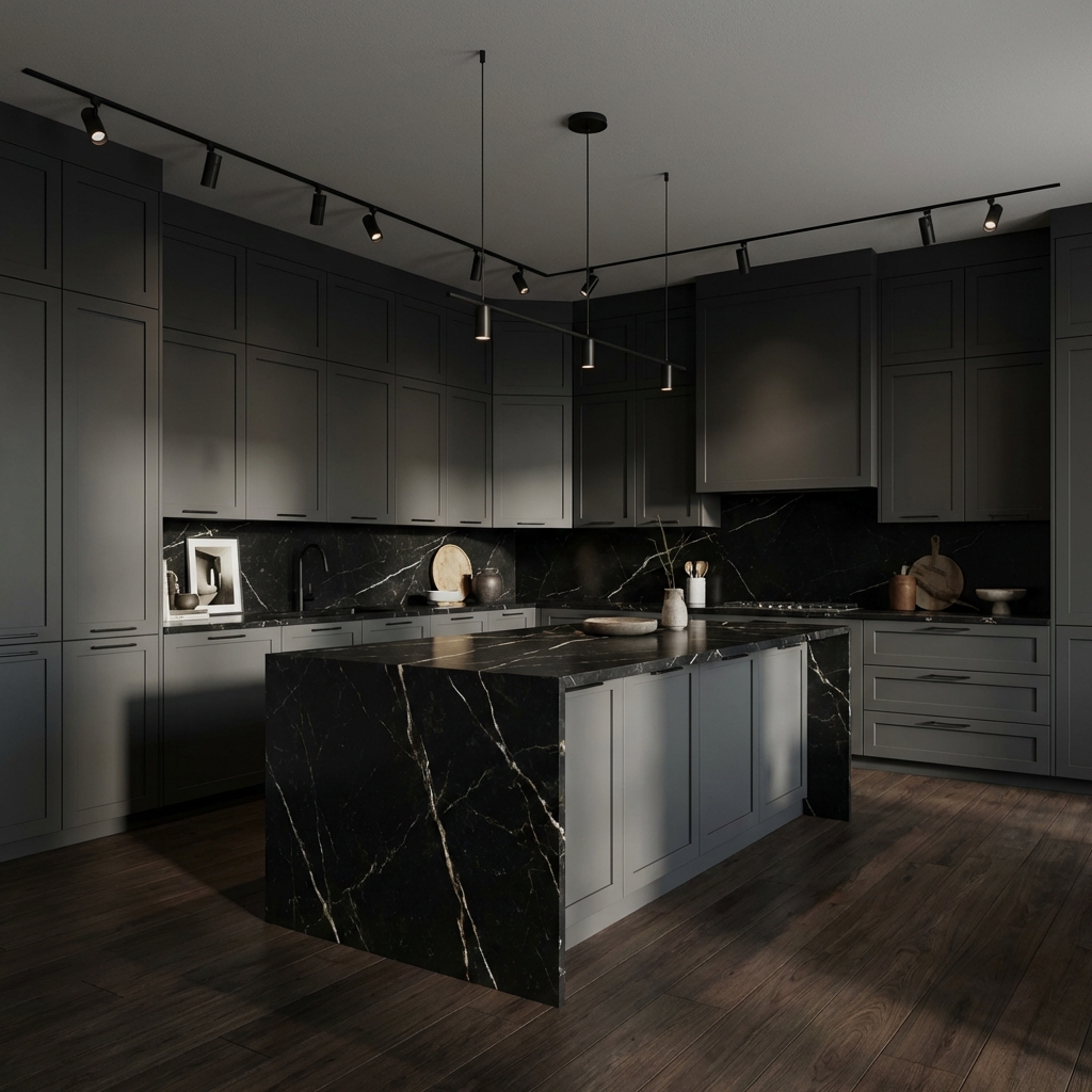 Anthracite Shaker Kitchen Scene