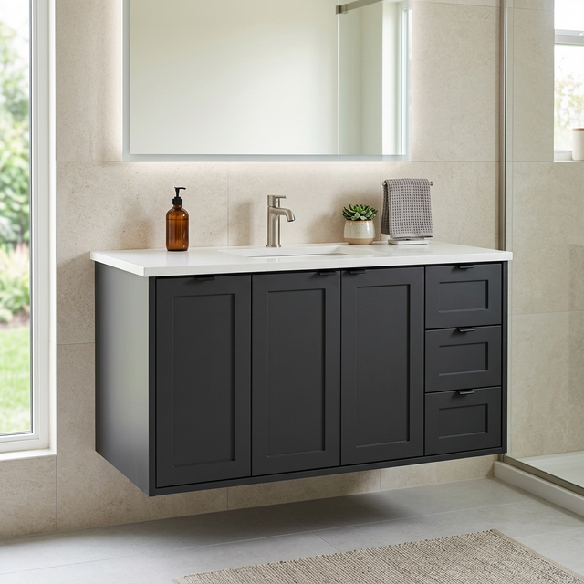 Matte Charcoal Floating Full